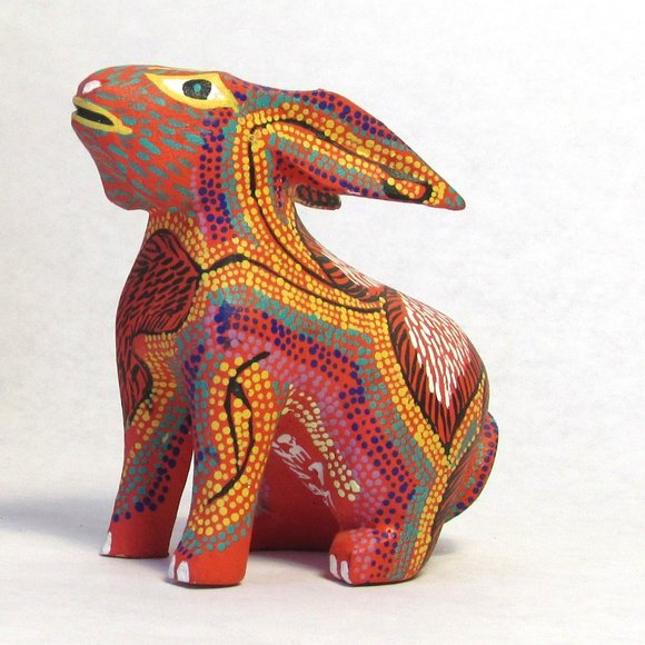 Small Rabbit Alebrije signed by Pepe Santiago - Picture 8 of 9